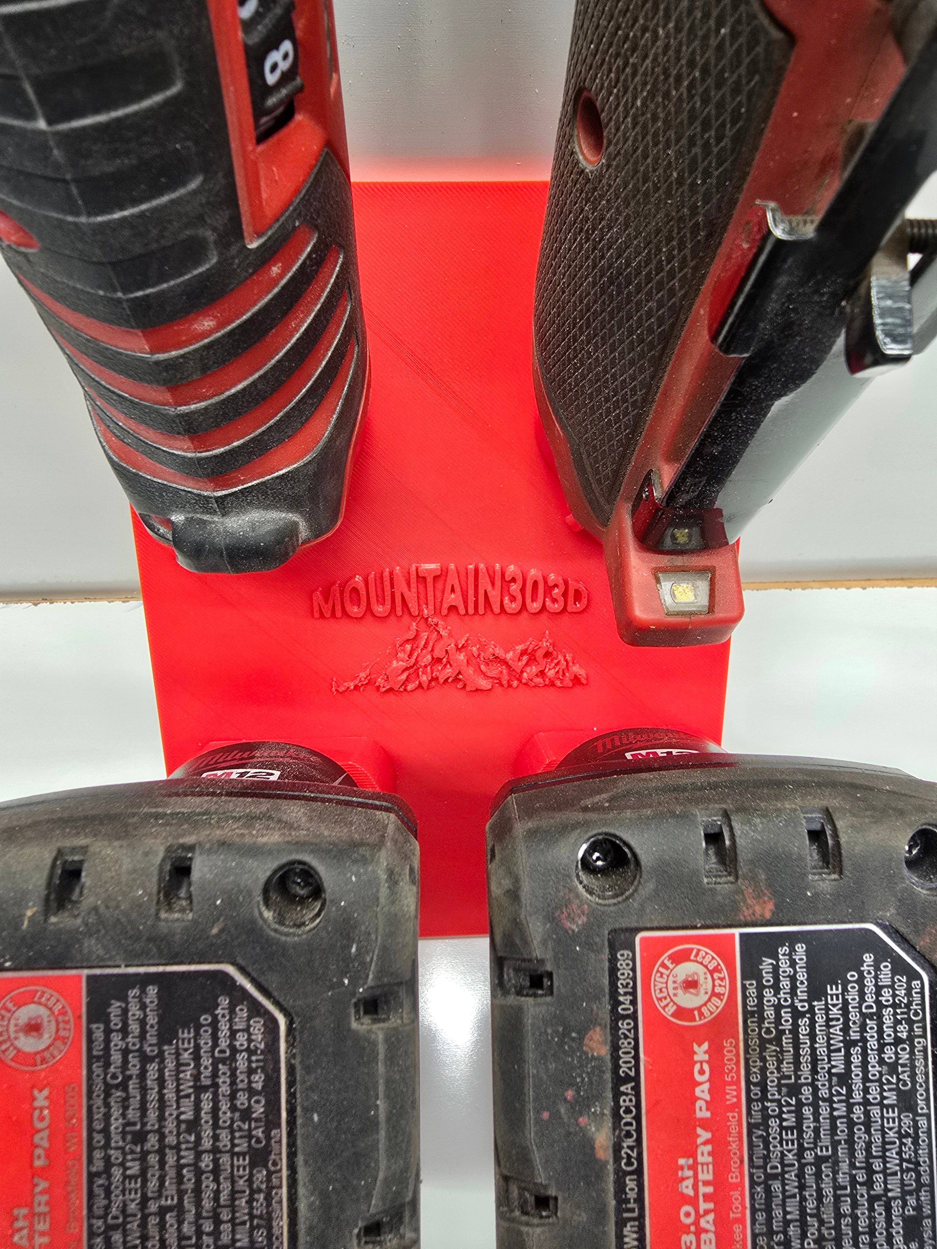 Milwaukee M12 Tool and Battery Organizer *ABS Multiple Sizes