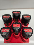 Battery Rack for Milwaukee M12 Batteries 6-bay *ABS