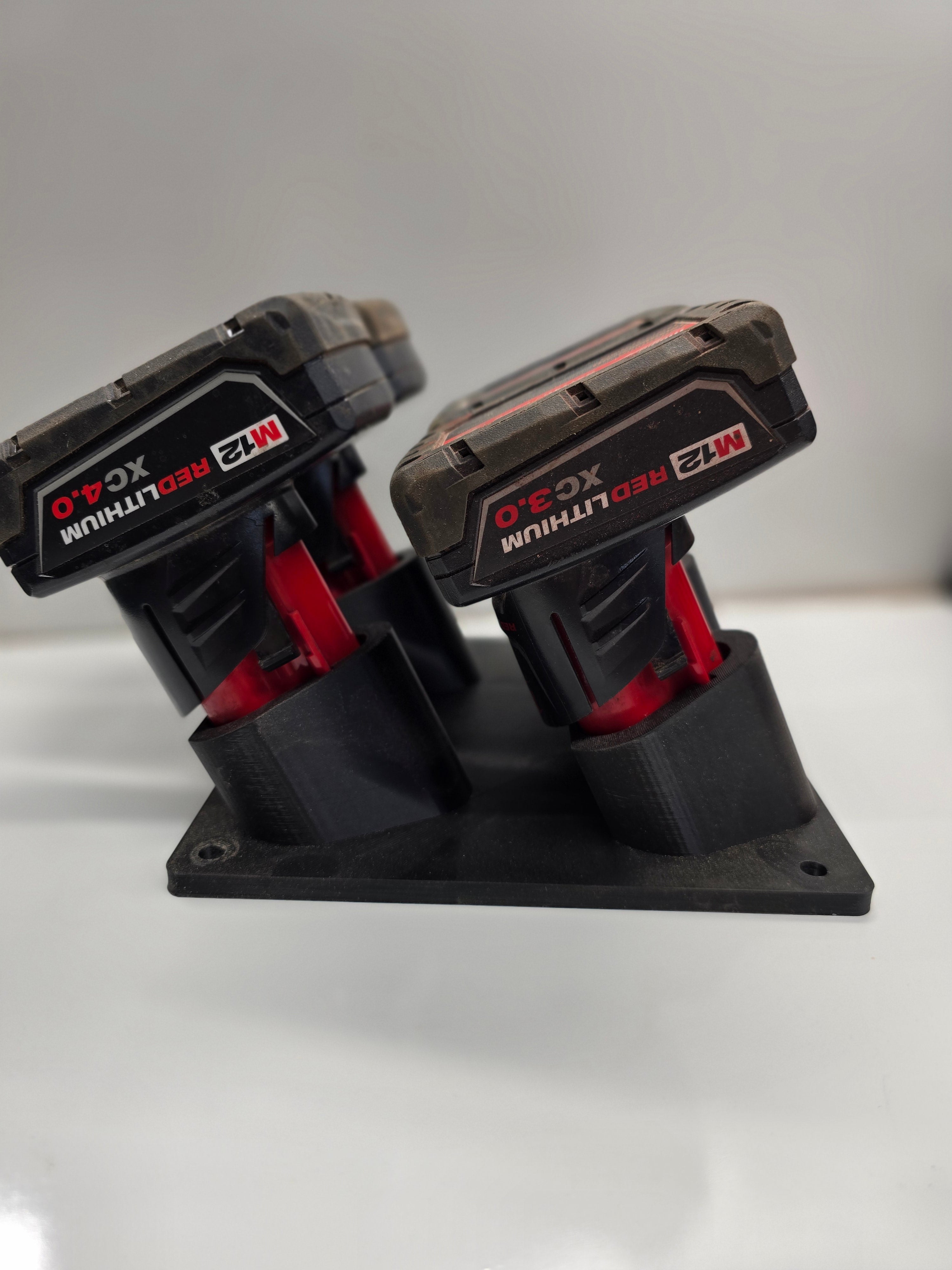 Battery Rack for Milwaukee M12 Batteries 4-bay *ABS