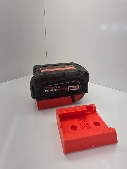 5 -Pack 3d Printed Battery Cover/Mount for all Milwaukee M18 Batteries *ABS