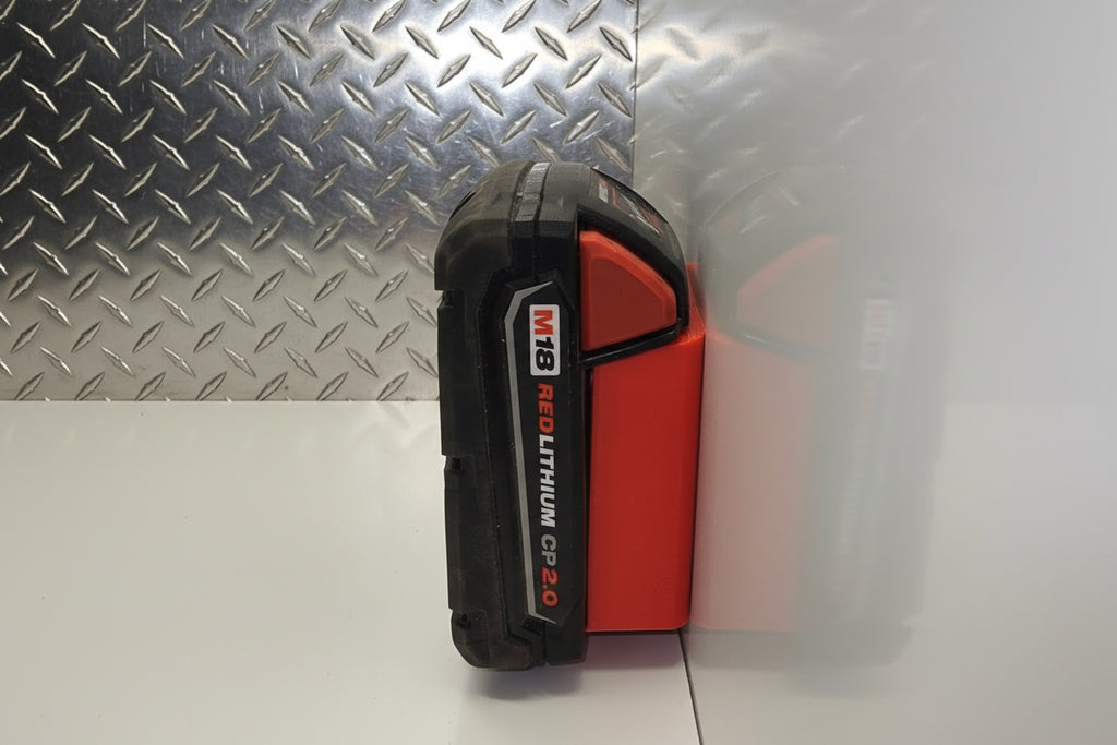 5 -Pack 3d Printed Battery Cover/Mount for all Milwaukee M18 Batteries *ABS
