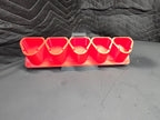 5-Bay Horizontal Mount Battery Rack for M12 Batteries *ABS