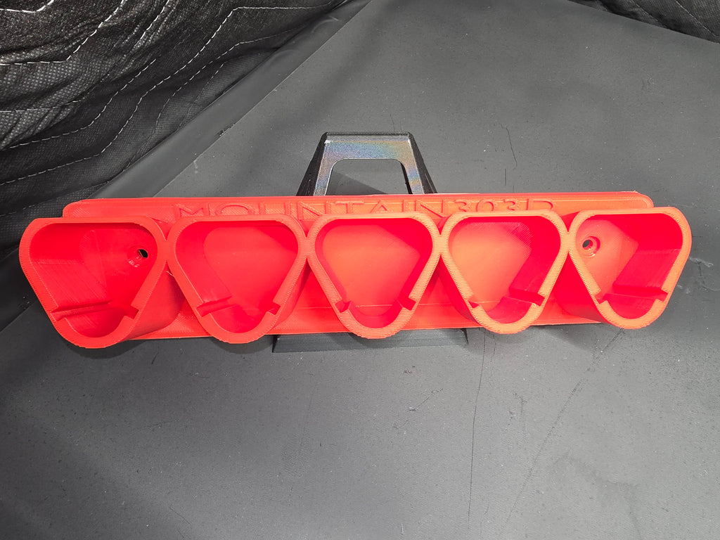 5-Bay Horizontal Mount Battery Rack for M12 Batteries *ABS