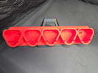5-Bay Horizontal Mount Battery Rack for M12 Batteries *ABS
