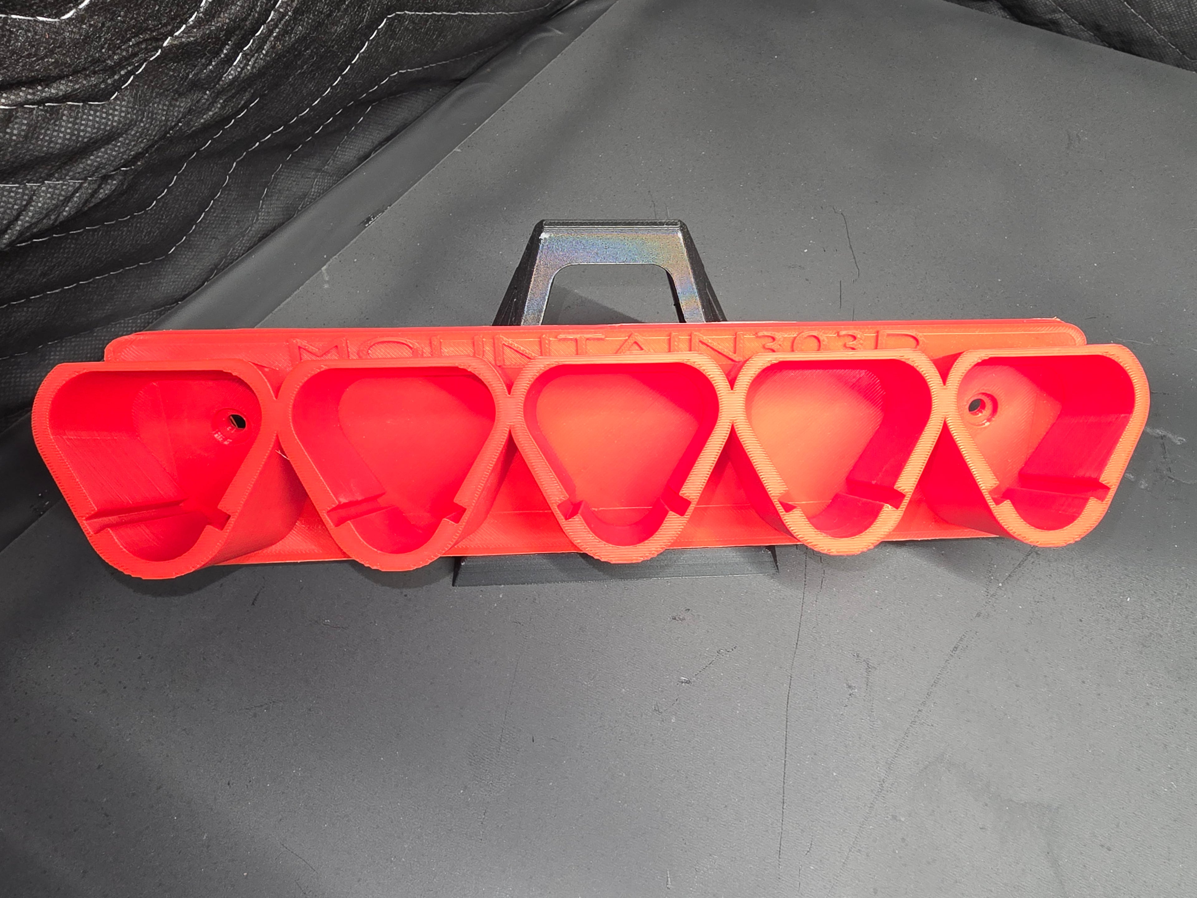 5-Bay Horizontal Mount Battery Rack for M12 Batteries *ABS
