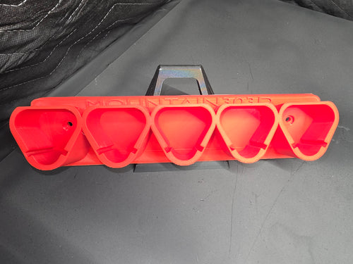 5-Bay Horizontal Mount Battery Rack for M12 Batteries *ABS