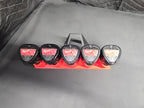 5-Bay Horizontal Mount Battery Rack for M12 Batteries *ABS