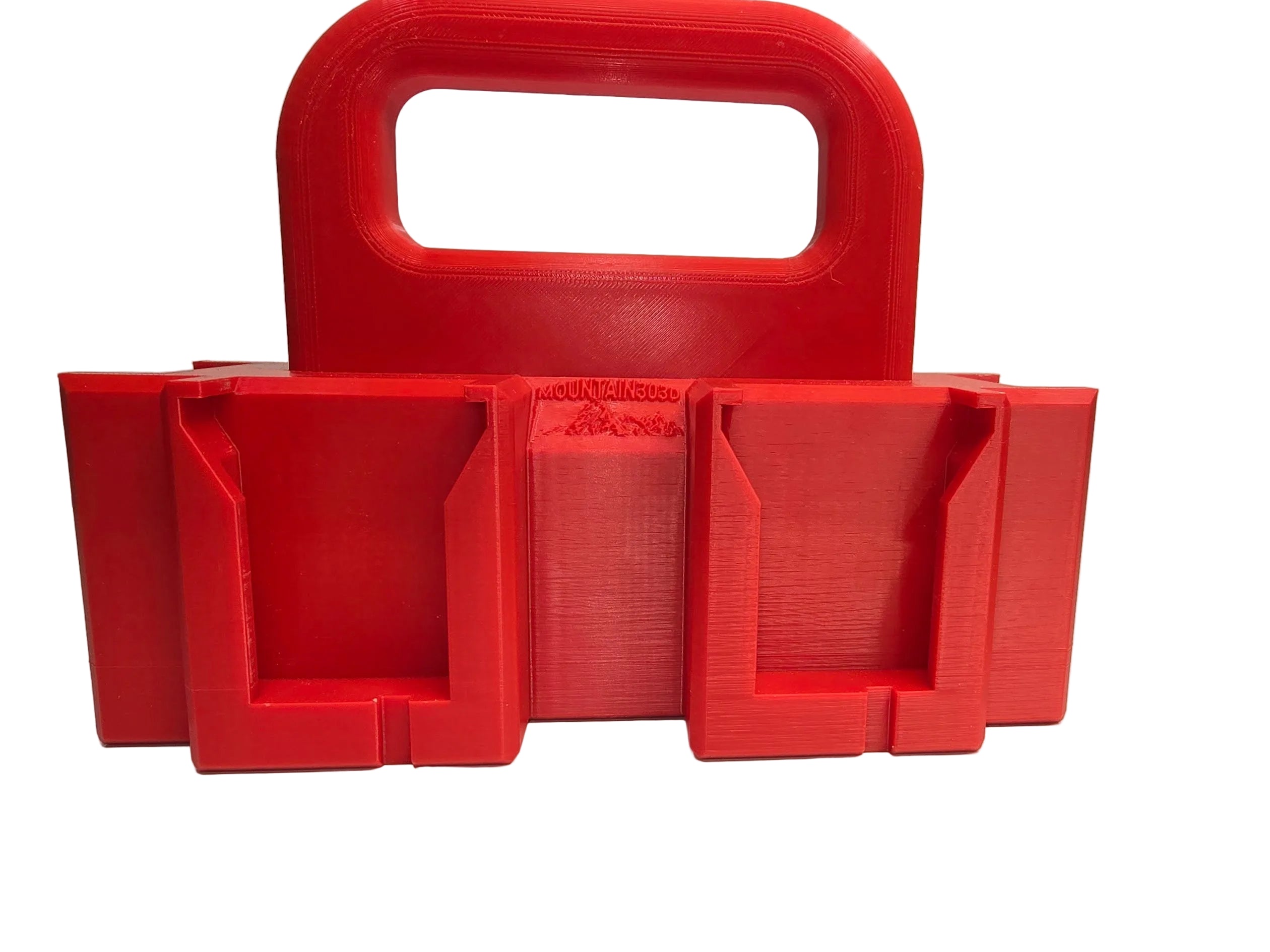 3D Printed 6-Battery Caddy for Milwaukee M18 *ABS with collapsable handle