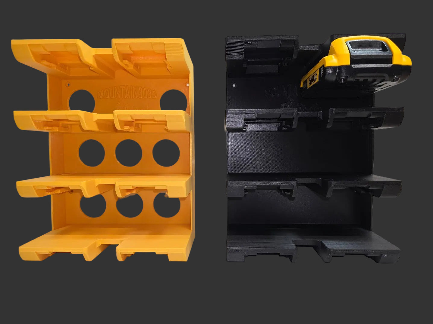 Battery Rack for DEWALT 20 volt Batteries 8-bay *ABS