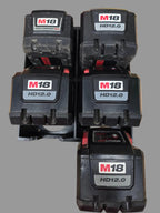 Battery Rack for Large Milwaukee M18 Batteries 6-bay *ABS
