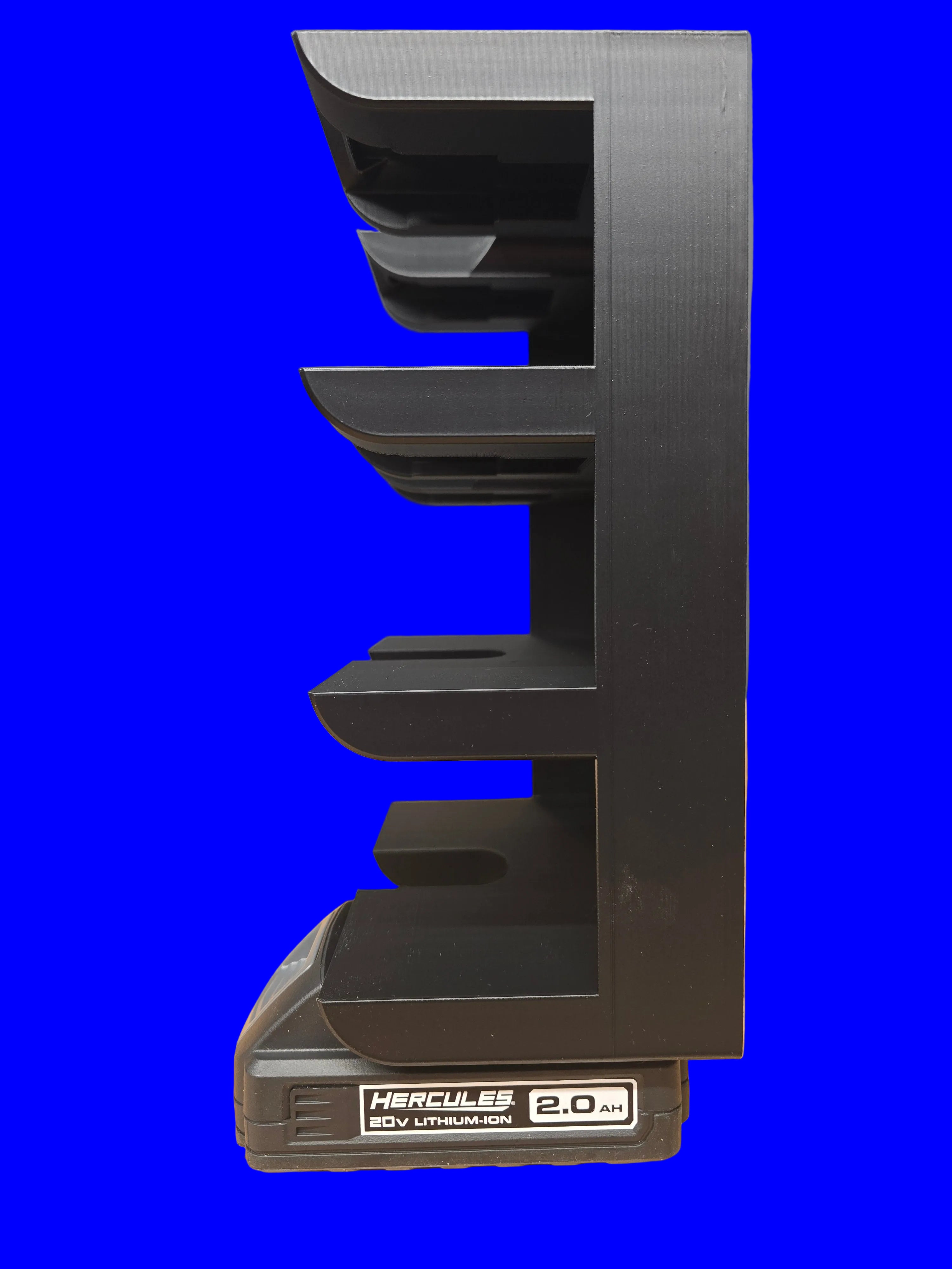 Battery Rack for HF Hercules 20 Volt Batteries 8-bay *ABS