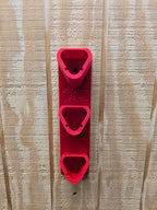 3-Bay Vertical Mount Battery Rack for M12 Batteries *ABS