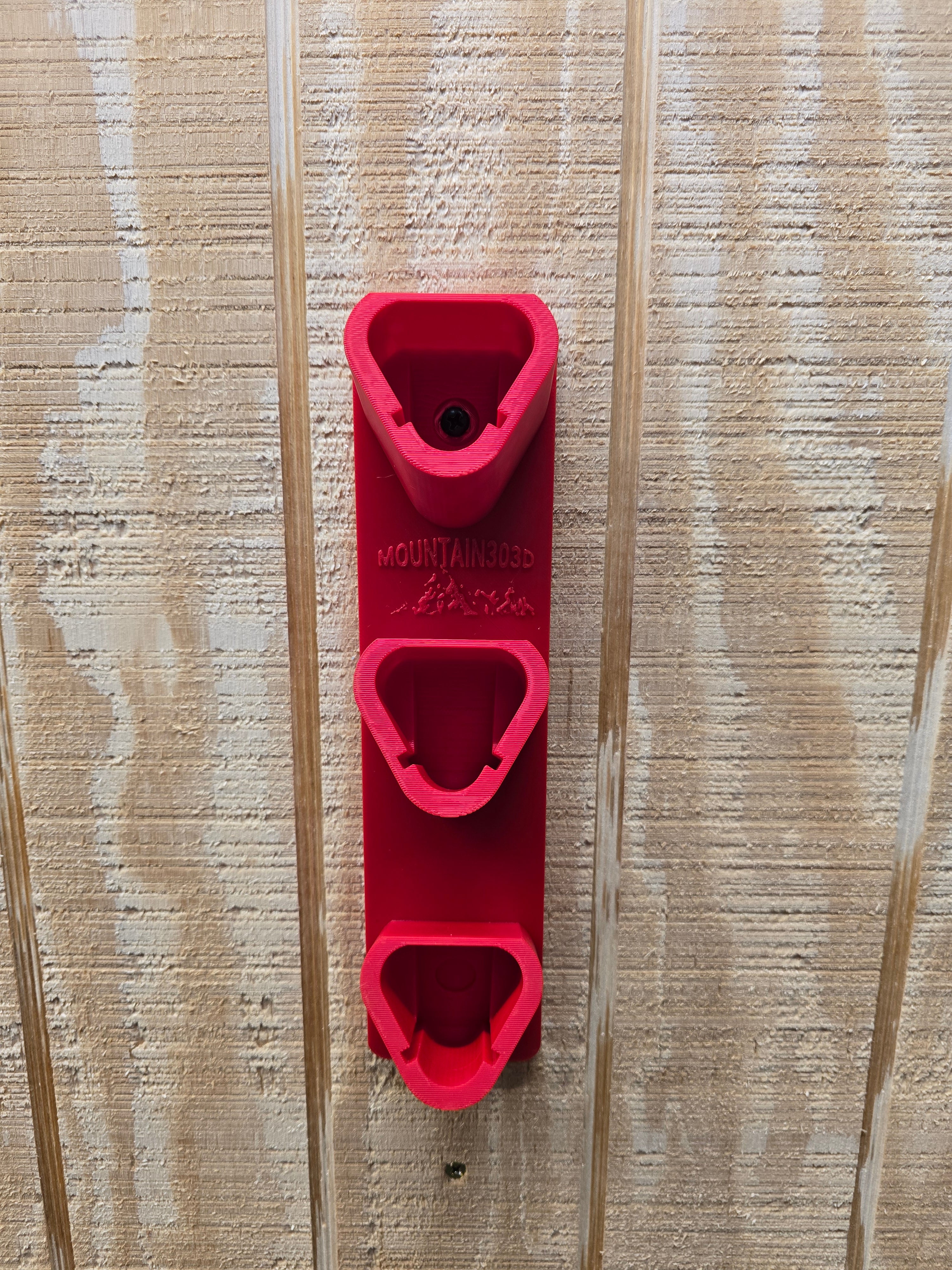 3-Bay Vertical Mount Battery Rack for M12 Batteries *ABS