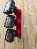 3-Bay Vertical Mount Battery Rack for M12 Batteries *ABS