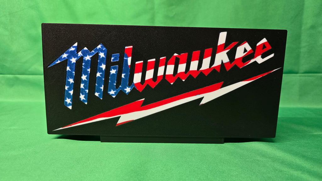 Milwaukee Patriotic Themed Custom LED Light Box