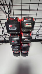 THE BEAST Battery Rack for Large Milwaukee M18 Batteries 8-bay *ABS