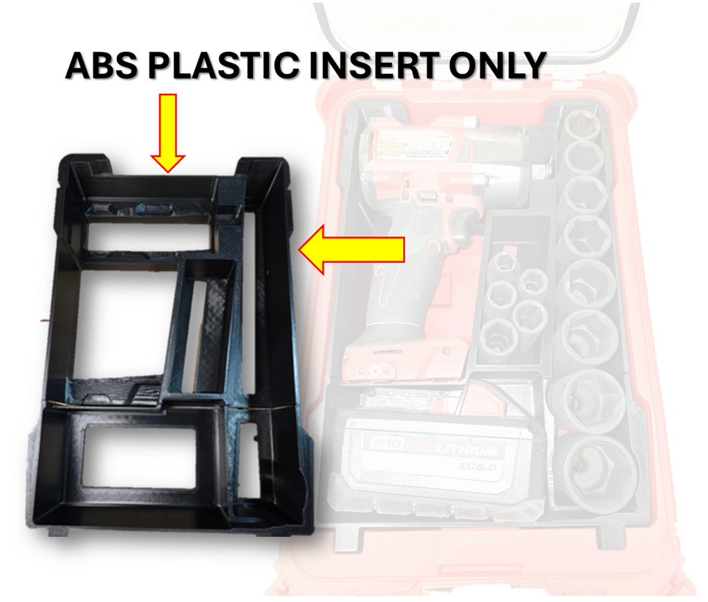 Insert for Milwaukee Packout M18 Mid-Torque Impact, Sockets & Battery
